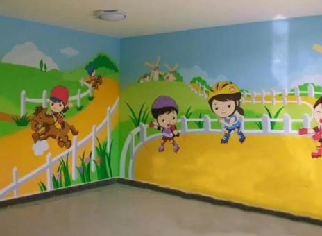 富顺幼儿园墙体彩绘制作流程及注意事项